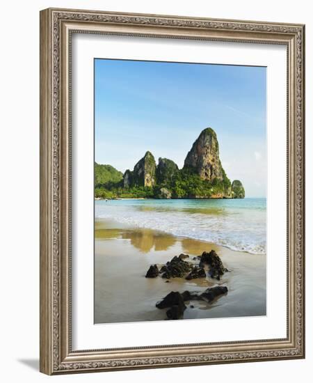 Rai Leh West Beach, Rai Leh (Railay), Andaman Coast, Krabi Province, Thailand, Southeast Asia, Asia-Jochen Schlenker-Framed Photographic Print