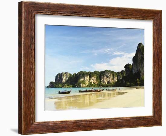 Rai Leh West Beach, Rai Leh (Railay), Andaman Coast, Krabi Province, Thailand, Southeast Asia, Asia-Jochen Schlenker-Framed Photographic Print