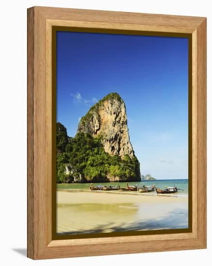 Rai Leh West Beach, Rai Leh (Railay), Andaman Coast, Krabi Province, Thailand, Southeast Asia, Asia-Jochen Schlenker-Framed Premier Image Canvas