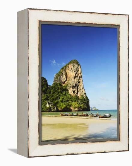 Rai Leh West Beach, Rai Leh (Railay), Andaman Coast, Krabi Province, Thailand, Southeast Asia, Asia-Jochen Schlenker-Framed Premier Image Canvas