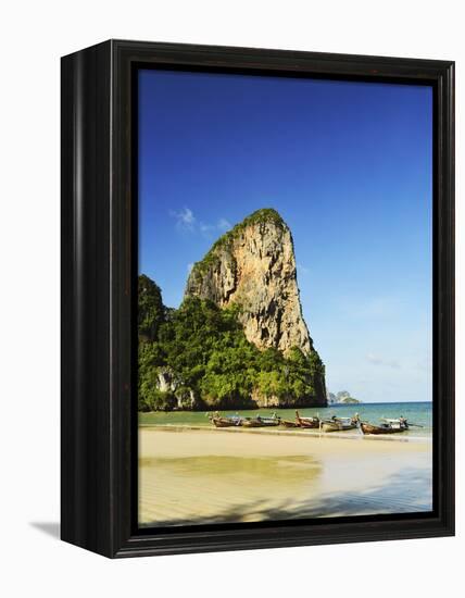 Rai Leh West Beach, Rai Leh (Railay), Andaman Coast, Krabi Province, Thailand, Southeast Asia, Asia-Jochen Schlenker-Framed Premier Image Canvas
