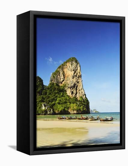 Rai Leh West Beach, Rai Leh (Railay), Andaman Coast, Krabi Province, Thailand, Southeast Asia, Asia-Jochen Schlenker-Framed Premier Image Canvas