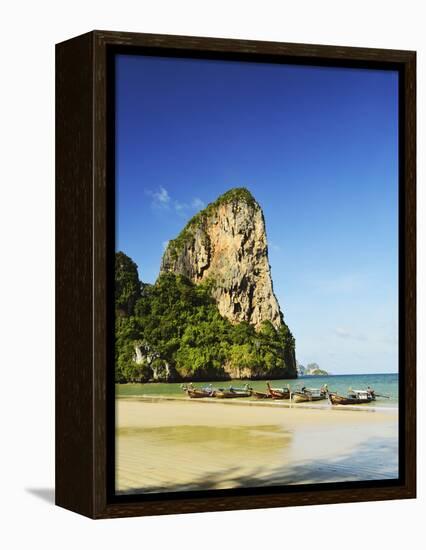 Rai Leh West Beach, Rai Leh (Railay), Andaman Coast, Krabi Province, Thailand, Southeast Asia, Asia-Jochen Schlenker-Framed Premier Image Canvas