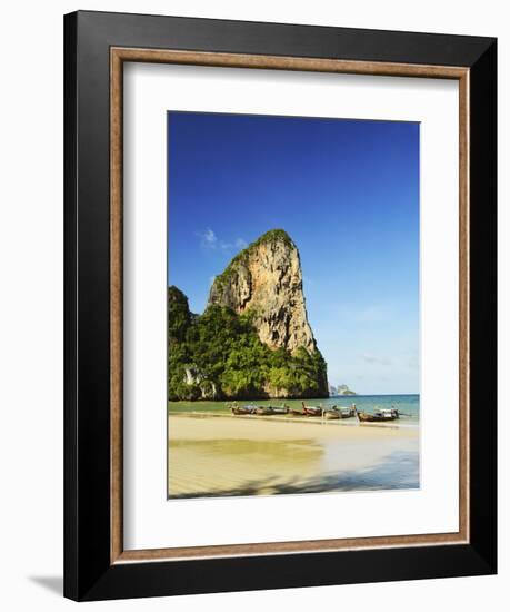 Rai Leh West Beach, Rai Leh (Railay), Andaman Coast, Krabi Province, Thailand, Southeast Asia, Asia-Jochen Schlenker-Framed Photographic Print