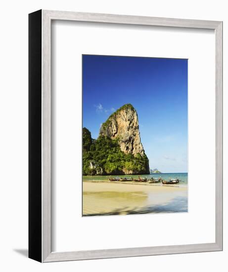 Rai Leh West Beach, Rai Leh (Railay), Andaman Coast, Krabi Province, Thailand, Southeast Asia, Asia-Jochen Schlenker-Framed Photographic Print