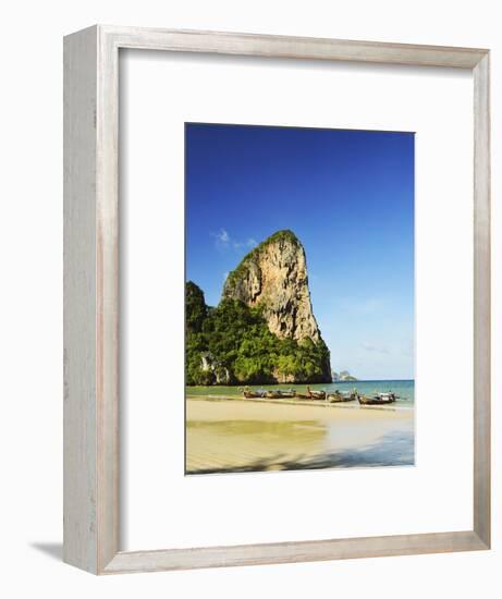 Rai Leh West Beach, Rai Leh (Railay), Andaman Coast, Krabi Province, Thailand, Southeast Asia, Asia-Jochen Schlenker-Framed Photographic Print