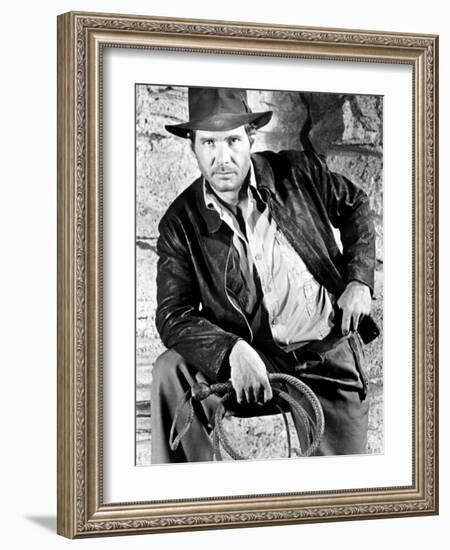 Raiders of the Lost Ark, Harrison Ford, 1981-null-Framed Photo