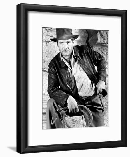 Raiders of the Lost Ark, Harrison Ford, 1981-null-Framed Photo