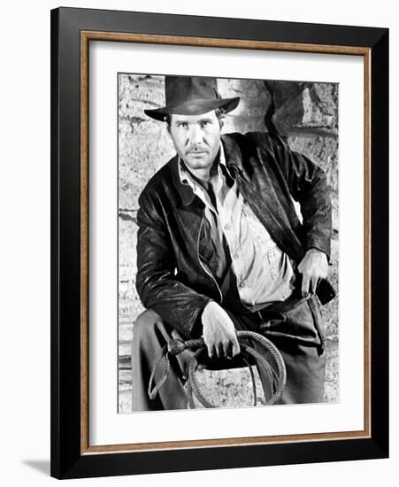 Raiders of the Lost Ark, Harrison Ford, 1981-null-Framed Photo