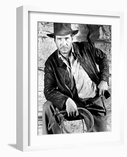 Raiders of the Lost Ark, Harrison Ford, 1981-null-Framed Photo