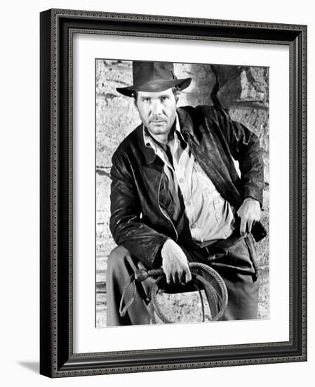 Raiders of the Lost Ark, Harrison Ford, 1981-null-Framed Photo