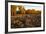 Rail fence across sage brush in Grand Teton National Park.-Larry Ditto-Framed Photographic Print