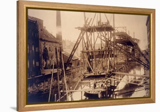 Rail, Germany, Wuppertal-null-Framed Premier Image Canvas