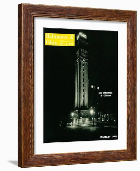 Rail Landmark in Chicago-null-Framed Giclee Print