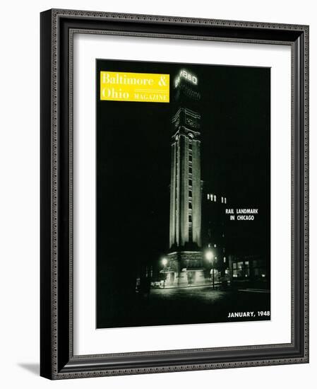 Rail Landmark in Chicago-null-Framed Giclee Print