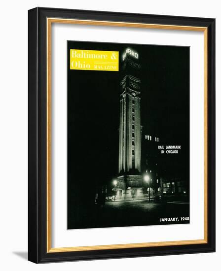 Rail Landmark in Chicago-null-Framed Giclee Print