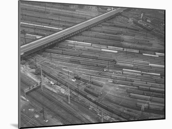 Rail Road Cars During Rail Strike-Joe Scherschel-Mounted Photographic Print