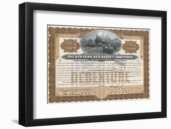 Rail Share Certificate-null-Framed Photographic Print