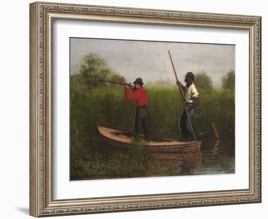 Rail Shooting on the Delaware, 1876-Thomas Cowperthwait Eakins-Framed Giclee Print