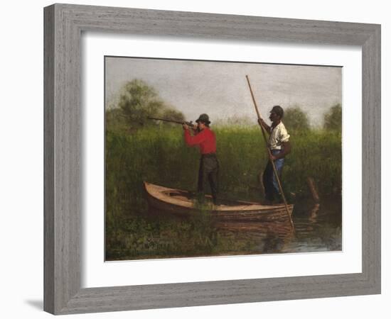 Rail Shooting on the Delaware, 1876-Thomas Cowperthwait Eakins-Framed Giclee Print