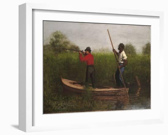 Rail Shooting on the Delaware, 1876-Thomas Cowperthwait Eakins-Framed Giclee Print