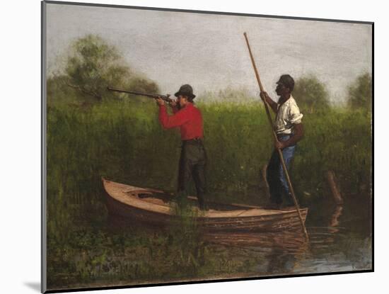 Rail Shooting on the Delaware, 1876-Thomas Cowperthwait Eakins-Mounted Giclee Print