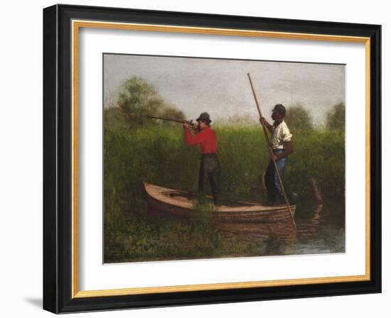 Rail Shooting on the Delaware, 1876-Thomas Cowperthwait Eakins-Framed Giclee Print