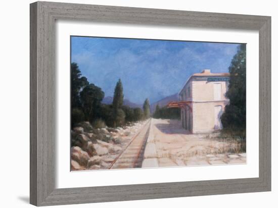 Rail Station, Châteauneuf, 2012-Lincoln Seligman-Framed Giclee Print