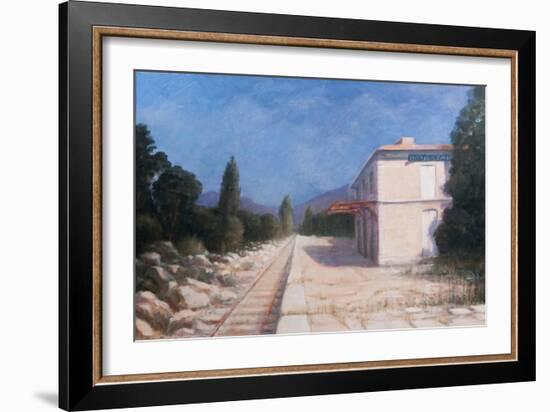 Rail Station, Châteauneuf, 2012-Lincoln Seligman-Framed Giclee Print