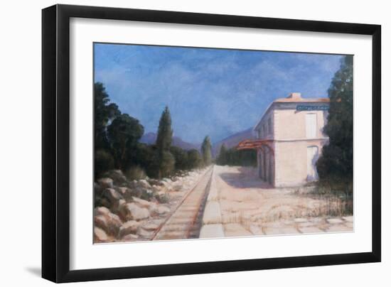 Rail Station, Châteauneuf, 2012-Lincoln Seligman-Framed Giclee Print