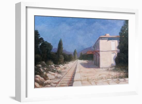 Rail Station, Châteauneuf, 2012-Lincoln Seligman-Framed Giclee Print