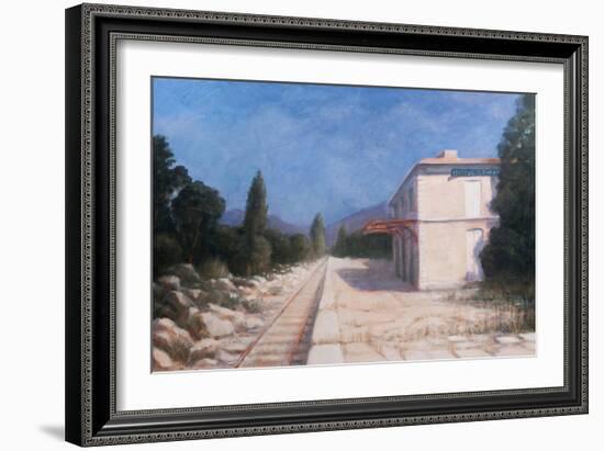 Rail Station, Châteauneuf, 2012-Lincoln Seligman-Framed Giclee Print