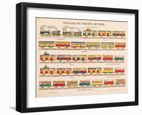 Rail Travel in 1845 (Detail)-null-Framed Giclee Print