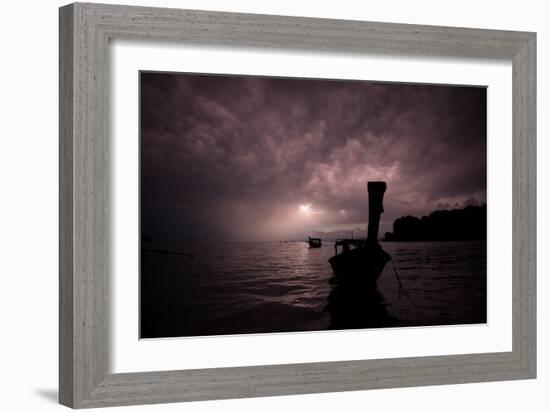 Railay Beach Lightning I-Erin Berzel-Framed Photographic Print