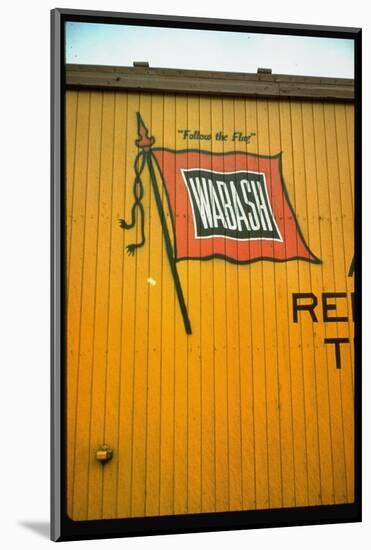 Railroad Box Car Showing the Flag Logo of the Wabash Railroad-Walker Evans-Mounted Photographic Print