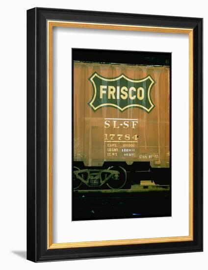 Railroad Box Car Showing the Logo of the Frisco Railroad-Walker Evans-Framed Photographic Print