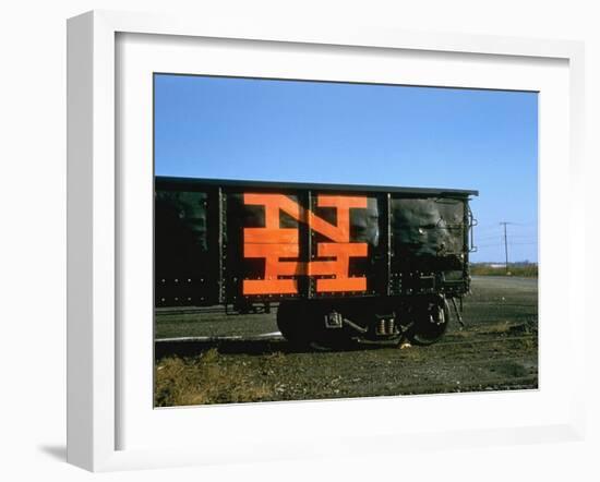 Railroad Box Car with Logo NH-Walker Evans-Framed Photographic Print