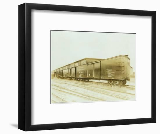 Railroad Boxcar, Chicago-Milwaukee-St. Paul Line, Circa 1920s-Marvin Boland-Framed Premium Giclee Print