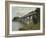 Railroad Bridge-Claude Monet-Framed Giclee Print