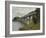 Railroad Bridge-Claude Monet-Framed Giclee Print