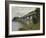 Railroad Bridge-Claude Monet-Framed Giclee Print