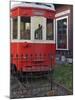 Railroad car at the train depot park in Issaquah, Washington, USA-Janis Miglavs-Mounted Photographic Print