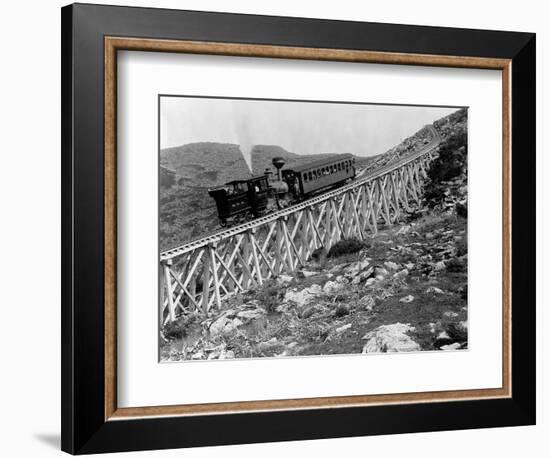 Railroad Climbing Mount Washington-Henry G. Peabody-Framed Photographic Print