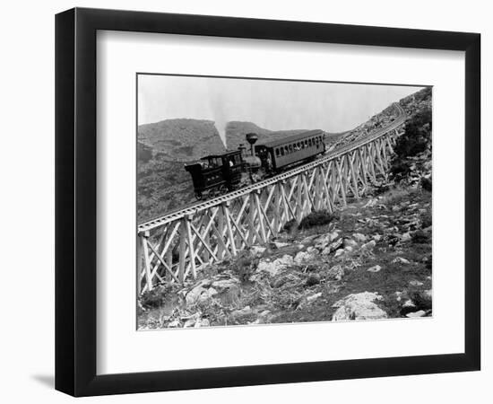 Railroad Climbing Mount Washington-Henry G. Peabody-Framed Photographic Print