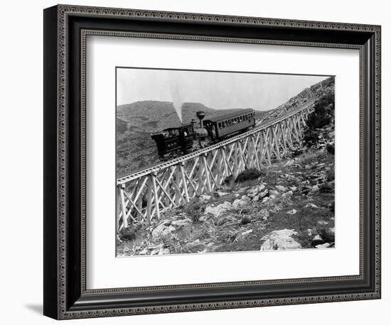 Railroad Climbing Mount Washington-Henry G. Peabody-Framed Photographic Print