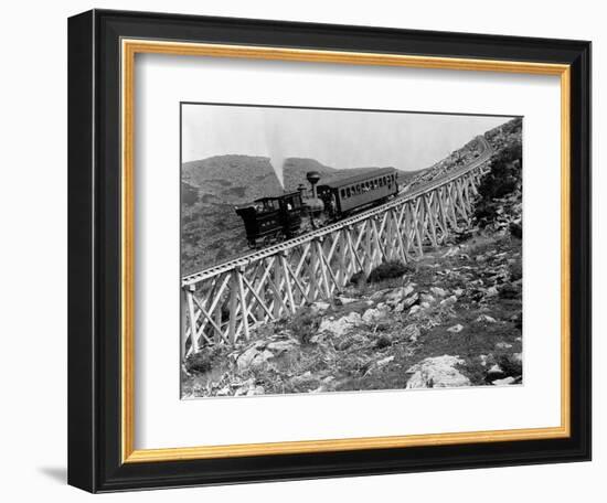 Railroad Climbing Mount Washington-Henry G. Peabody-Framed Photographic Print