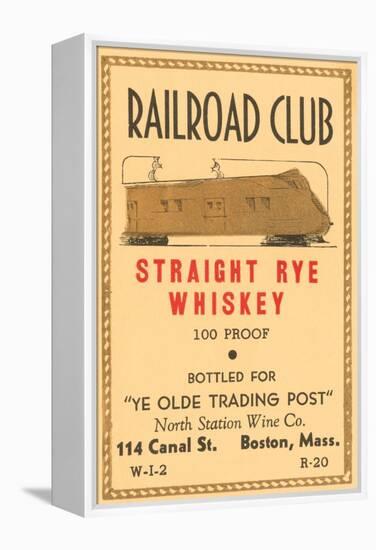 Railroad Club Straight Rye Whiskey-null-Framed Stretched Canvas