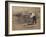 Railroad Construction Worker Straightening Track, c.1862-Andrew J^ Johnson-Framed Photo