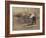 Railroad Construction Worker Straightening Track, c.1862-Andrew J^ Johnson-Framed Photo