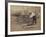 Railroad Construction Worker Straightening Track, c.1862-Andrew J^ Johnson-Framed Photo